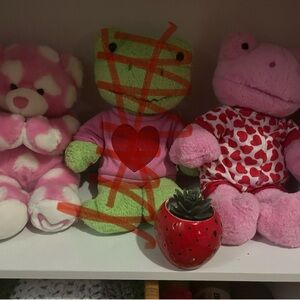 Pink Frog and sweater